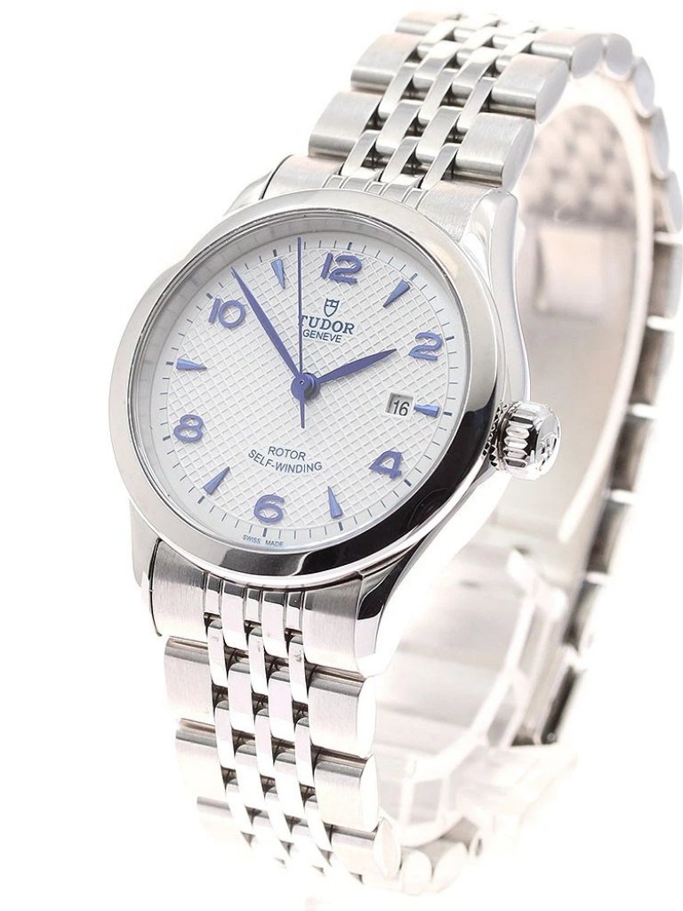 Tudor 1926 91350 Date Silver Dial Automatic Ladies Watch944529